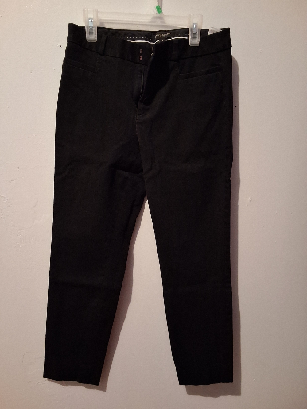 Banana Republic Women's Sloan Black Slim Trousers